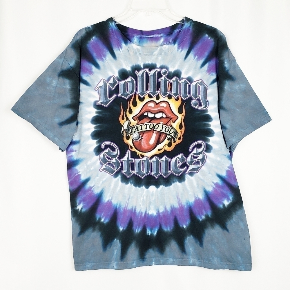ROLLING STONES Tattoo You tie dye band tee